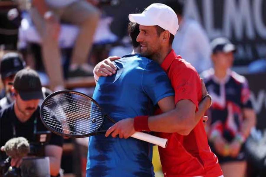 Impacto en el Masters de Roma: Djokovic perdió contra un jugador que llegó a pesar 100 kilos y logró un hito para su país