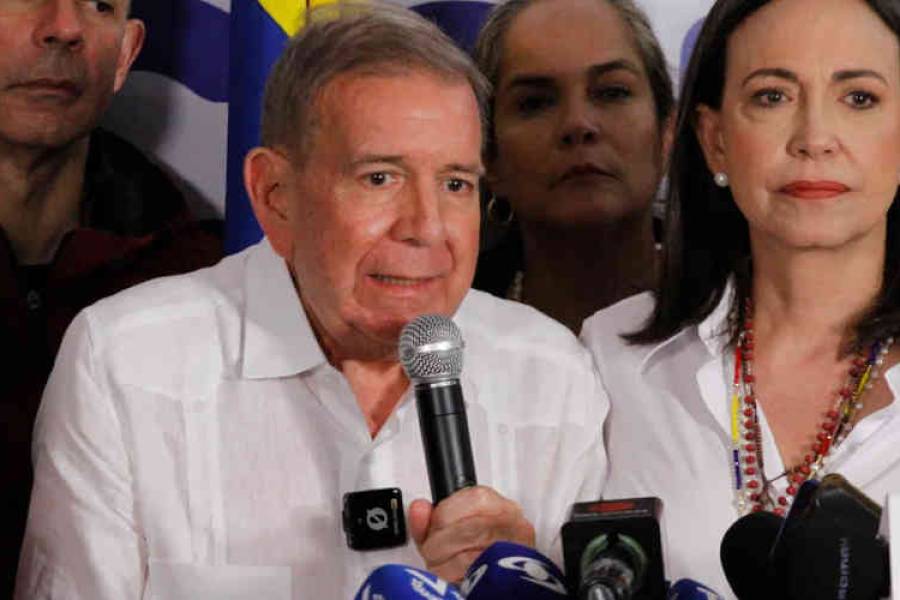 El venezolano Edmundo González Urrutia se reúne con Javier Milei