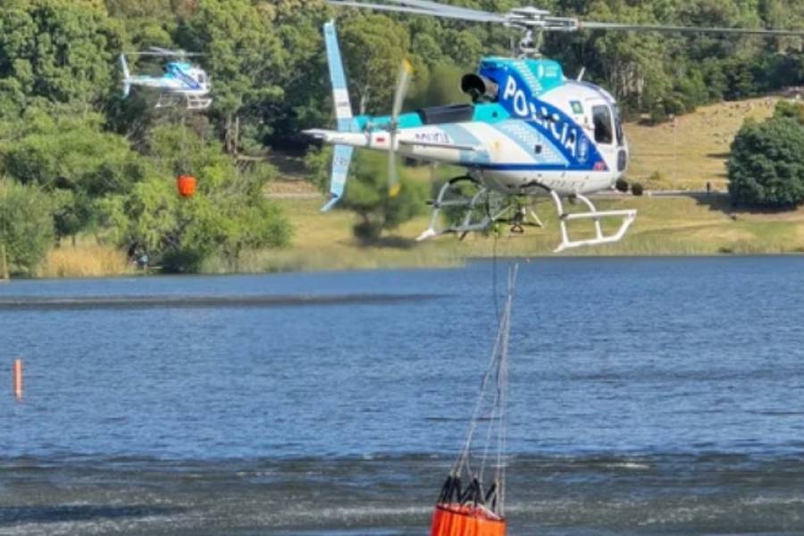 Tandil sigue en llamas: bomberos trabajan para cesar el fuego en el Cerro de la Cruz