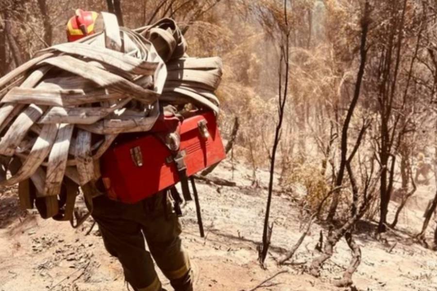 Incendios forestales: protesta de vecinos del Parque Nacional Nahuel Huapi por la falta de recursos