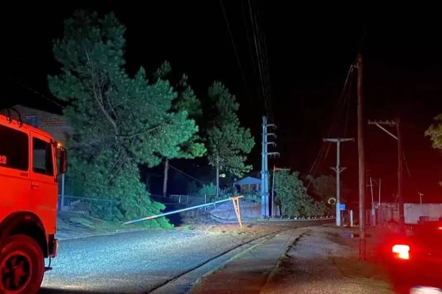 Fuerte temporal azotó en interior provincial