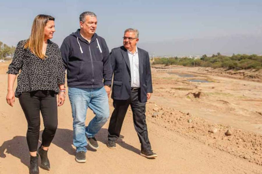 Jalil y Zenteno recorrieron las obras en La Costanera