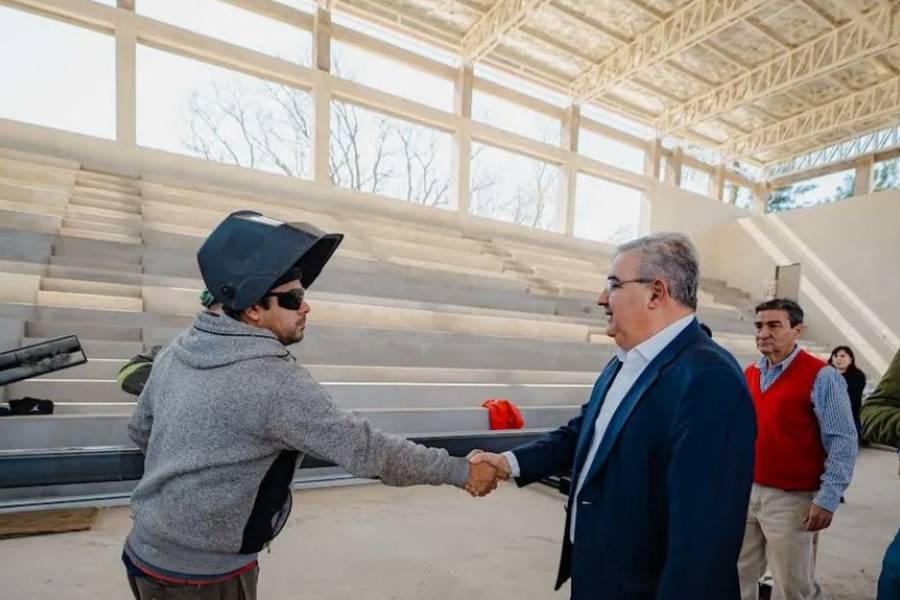 Avanza la construcción de una de las obras deportivas más grande de la Provincia