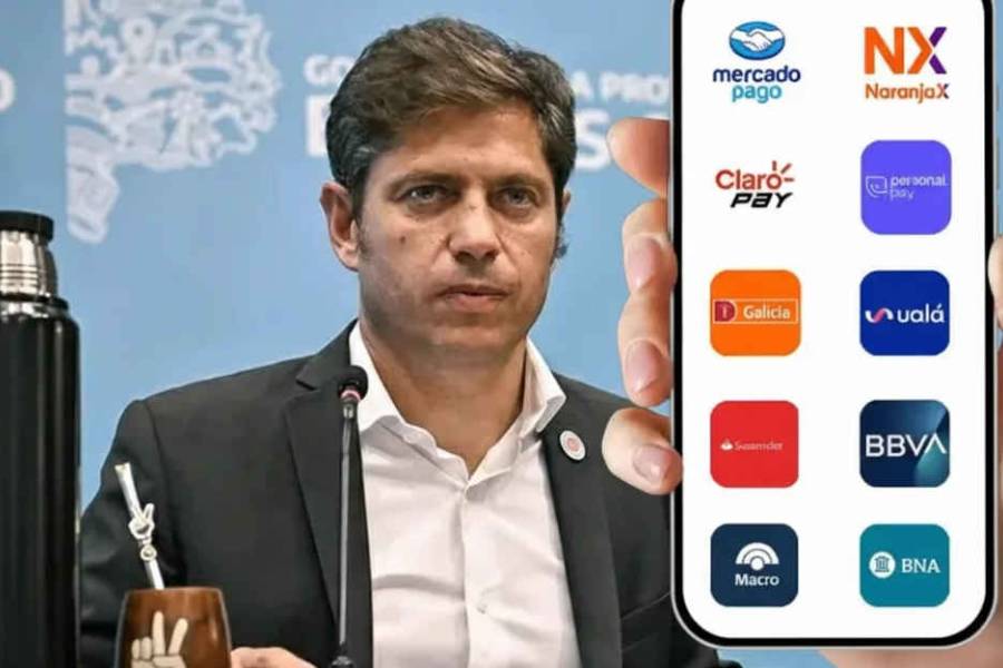Axel Kicillof dispuso que las billeteras virtuales retengan Ingresos Brutos en la provincia de Buenos Aires