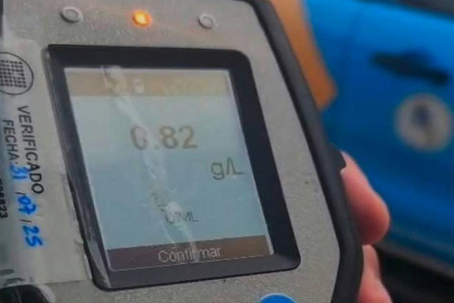 Chofer de colectivo dio positivo en control de alcoholemia