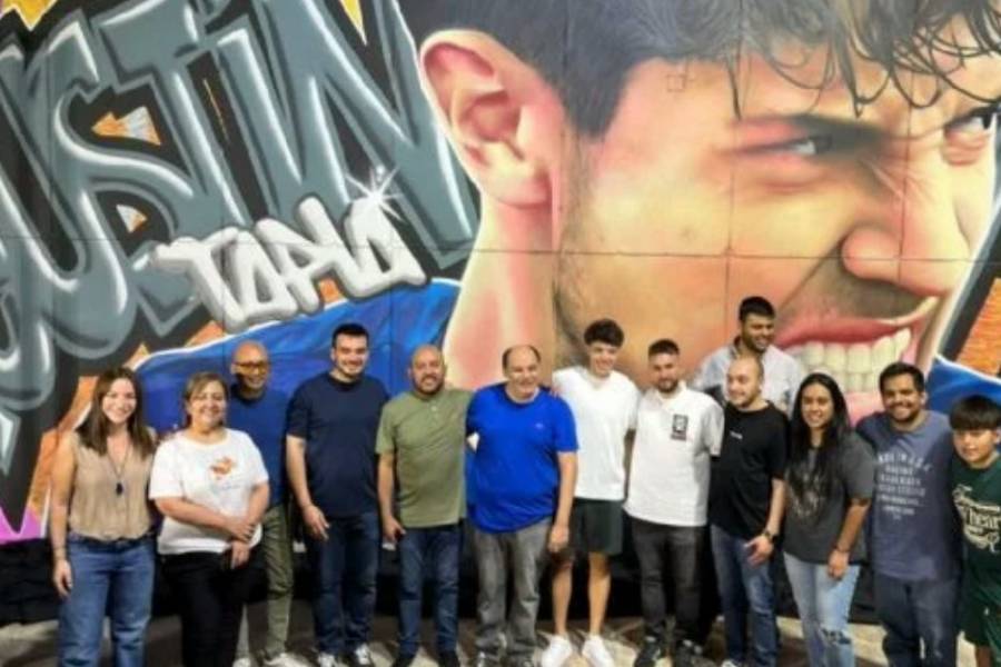 Orgullo catamarqueño: “Pollito” Tapia inmortalizado en un mural