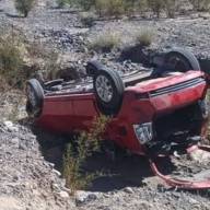Vuelco en Ruta 43 deja a 4 jóvenes heridos, uno de ellos en estado crítico