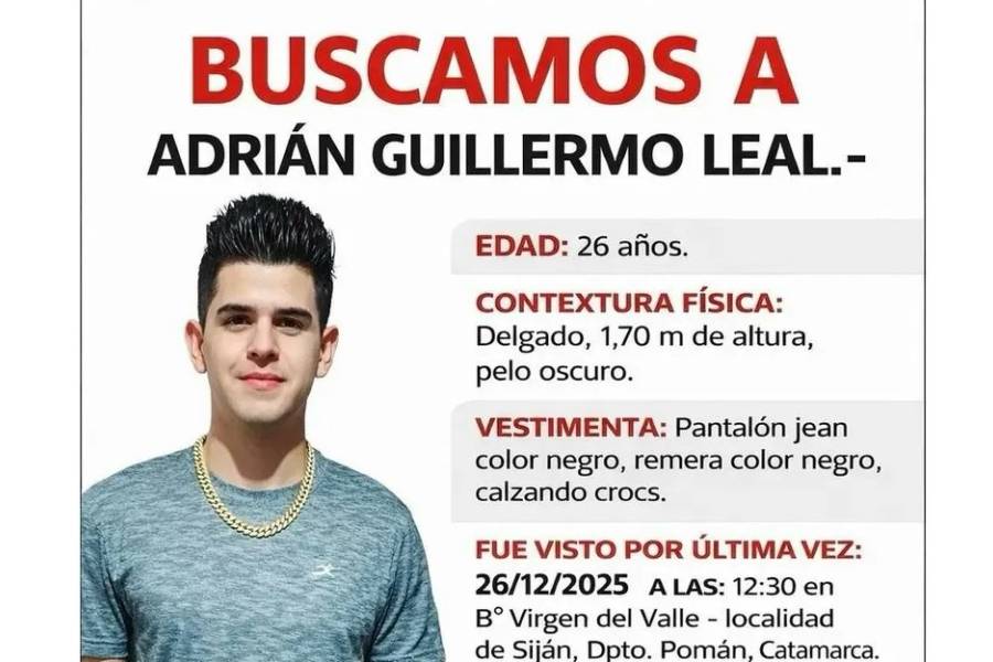 Encuentran sin vida a Adrian Guillermo Leal