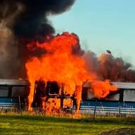 Se incendiaron vagones del Tren de las Sierras y causó alarma