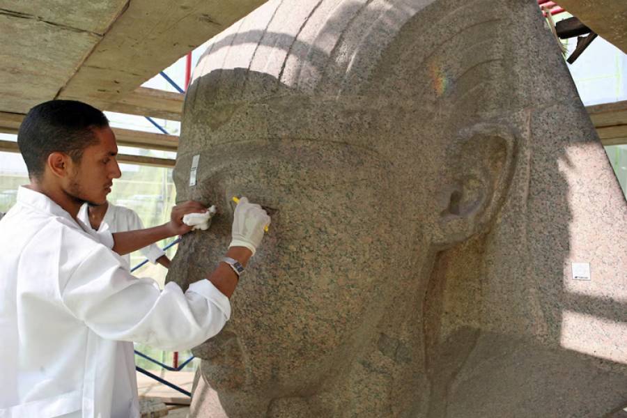 La icónica imagen del faraón revive toda su grandeza después de que se encontrara, en 2024, la mitad que faltaba