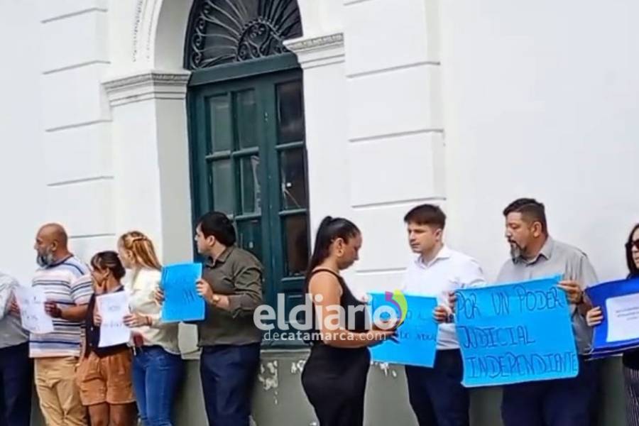 Judiciales protestaron en la mañana de este miércoles  
