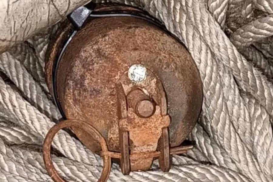 Hallaron una granada activa en un contenedor de basura en Constitución