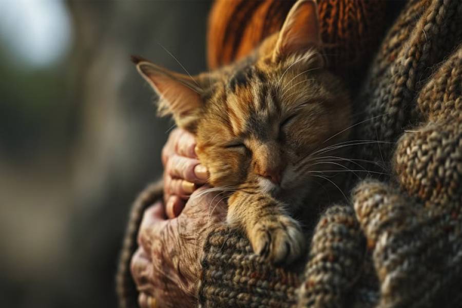 Por qué los gatos eligen dormir sobre las personas, según la ciencia
