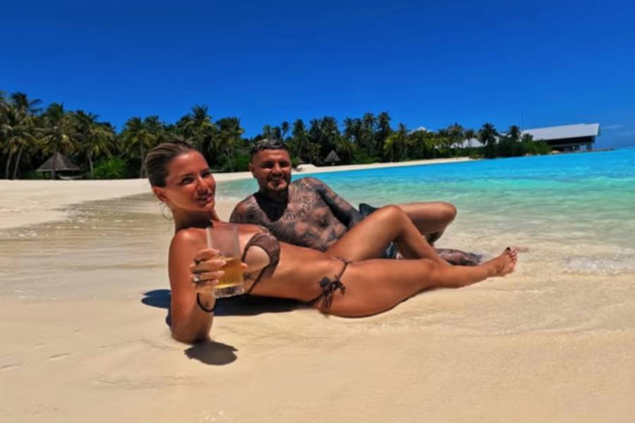Sin filtros: Mauro Icardi publicó una foto de la China Suárez al borde de la censura