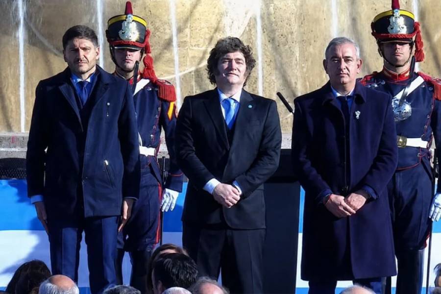 Milei en Rosario: el Presidente encabeza el acto por el Día de la Bandera