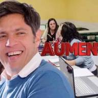 Axel Kicillof activó paritarias y los docentes de Buenos Aires cobrarán $2.037.149