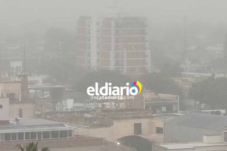Neblina  y descenso de temperatura en el Valle Central de Catamarca