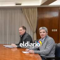 Jalil recibe a  Santilli, Caputo, y el gobernador de Santiago del Estero, Elías Suárez