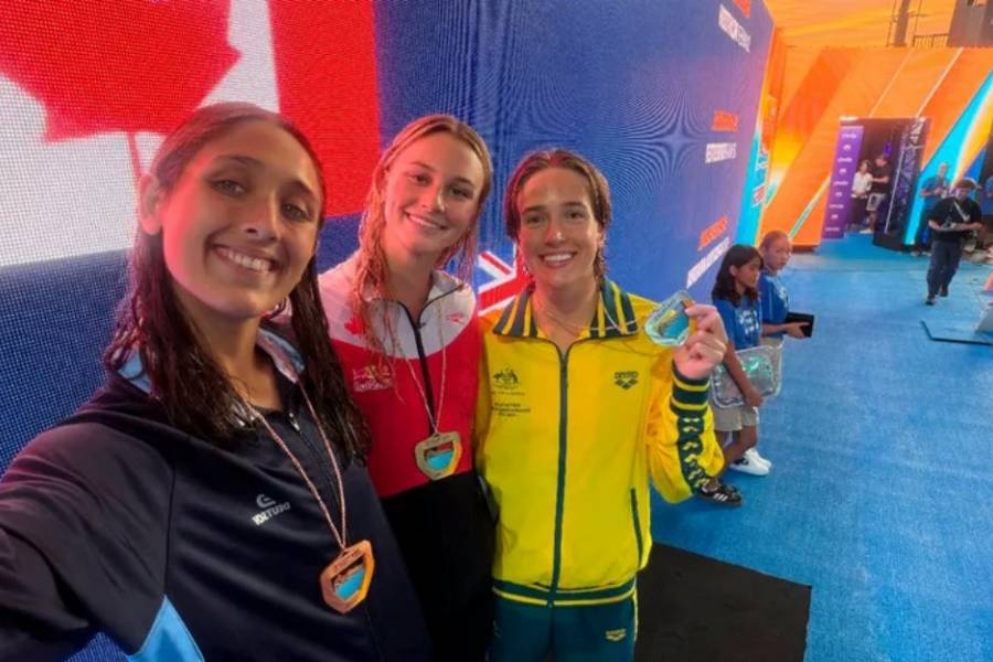 Orgullo argentino: Agostina Hein obtuvo el bronce en el Pan Pacific y rompió un récord sudamericano