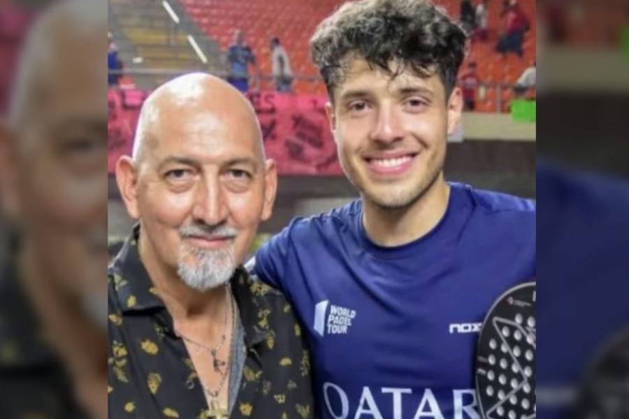 El abuelo de ¨pollito” Tapia también se destaca en Padel