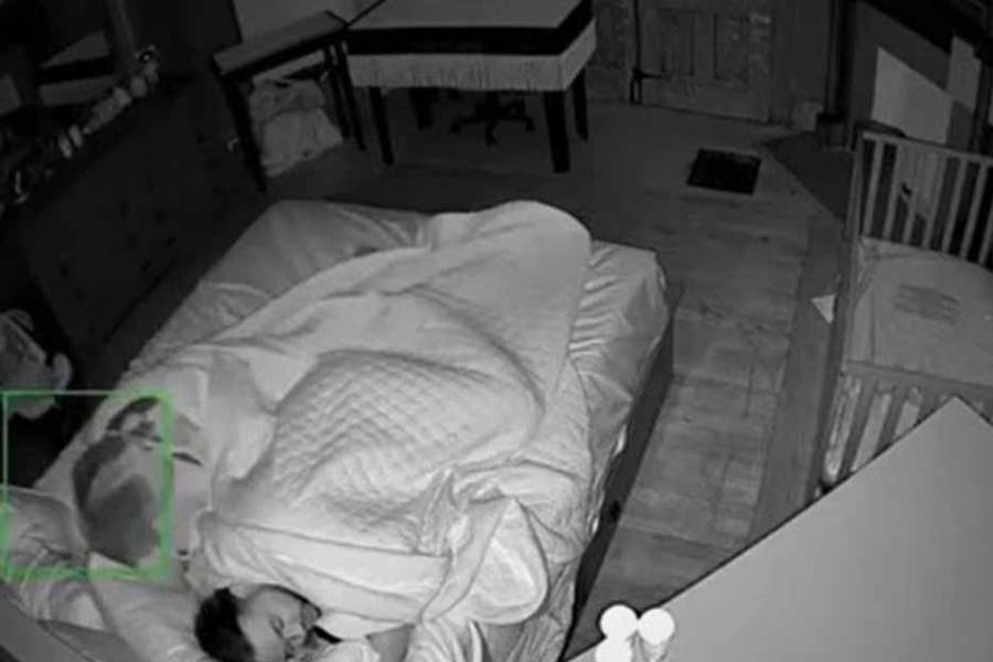 Viral: las cámaras de seguridad los filmaron durmiendo y registraron un escalofriante fenómeno paranormal