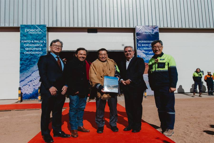 Con la presencia del gobernador Raúl Jalil, POSCO puso en marcha su Planta II en el Proyecto Sal de Oro