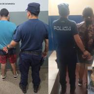Sorprendidos in fraganti: Descartaron una garrafa en la calle, huyeron en auto y terminaron detenidos