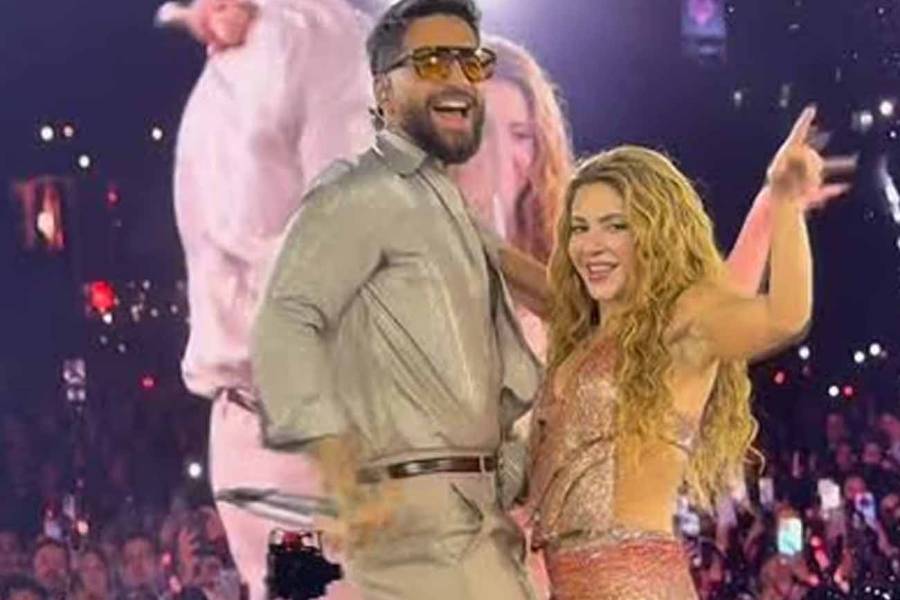 Shakira y Maluma compartieron escenario en Madrid para cantar su nueva colaboración