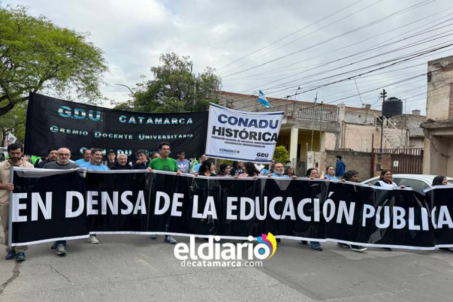 Imponente 5ta. marcha Federal Universitaria en Catamarca