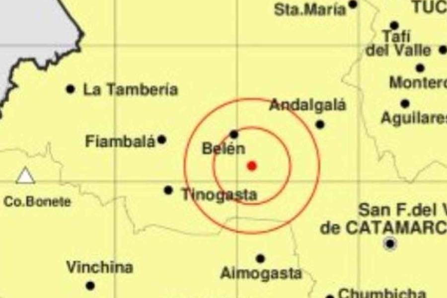 Se registró un temblor en Catamarca
