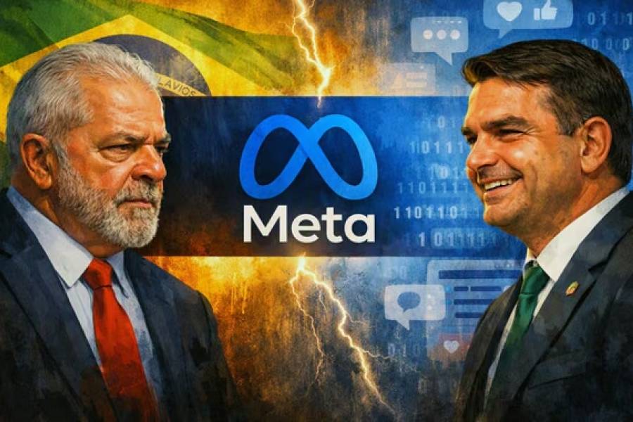 Lula da Silva denunció a Meta por manipulación digital y cuestionó la candidatura de Flávio Bolsonaro