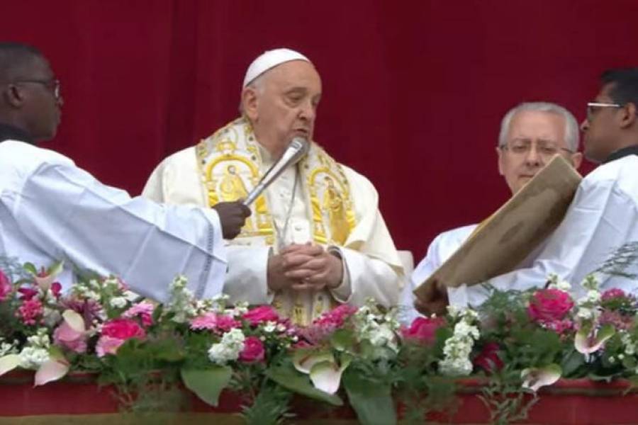 El Papa pidió por un intercambio de prisioneros entre Rusia y Ucrania en la misa de Pascua