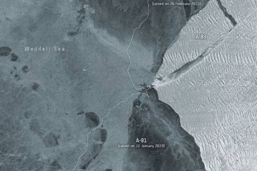 Sorprendentes imágenes de un enorme iceberg que se desprendió de la Antártida