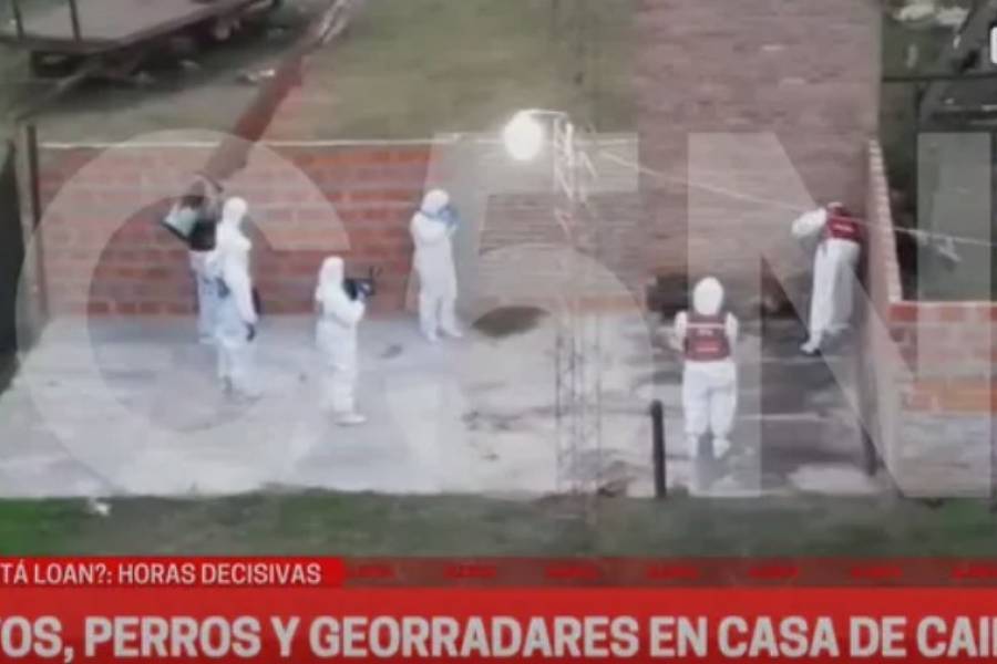 Caso Loan Danilo Peña: analizan una carpeta de cemento reciente en la casa de María Caillava