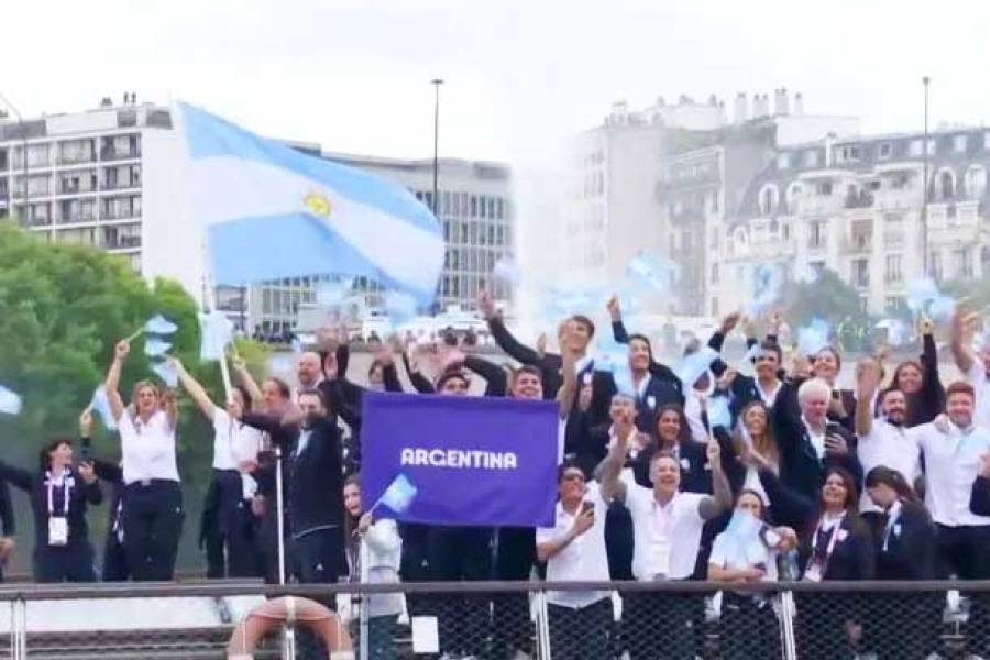 Así fue el desfile de la delegación argentina en la apertura de los Juegos Olímpicos 2024