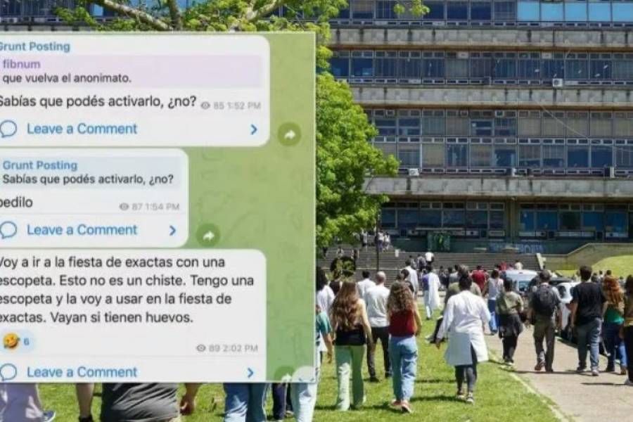 Estudiante libertario amenazó a alumnos de la UBA: 