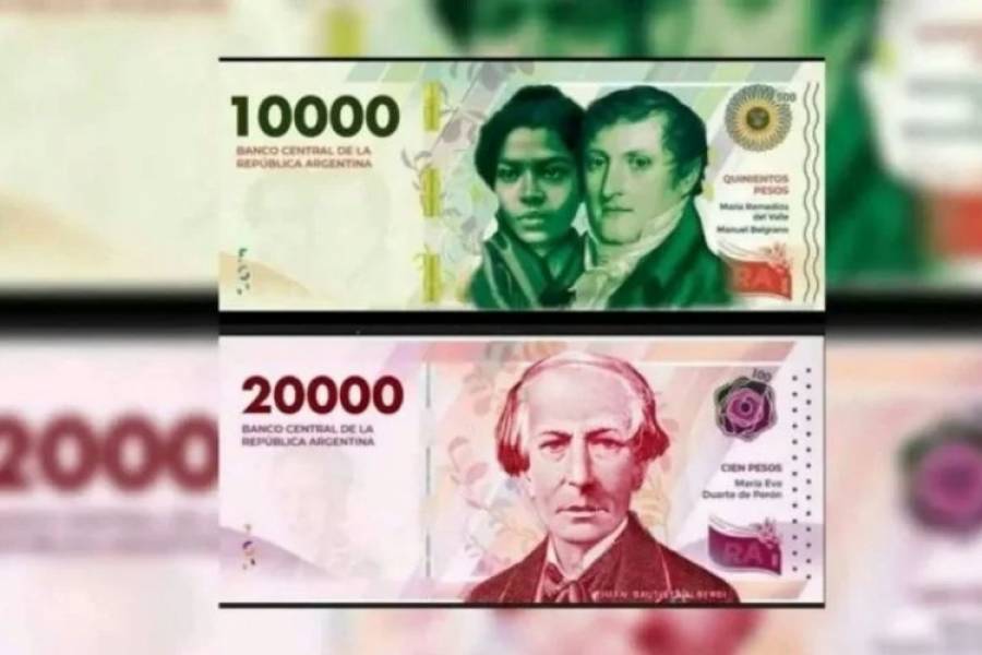 El gobierno licitó más billetes de $20.000 y esperan tenerlos en circulación en 2025