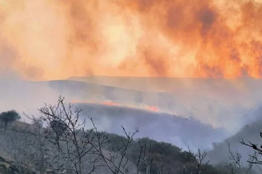 Alerta Roja por condiciones adversas para controlar los incendios forestales