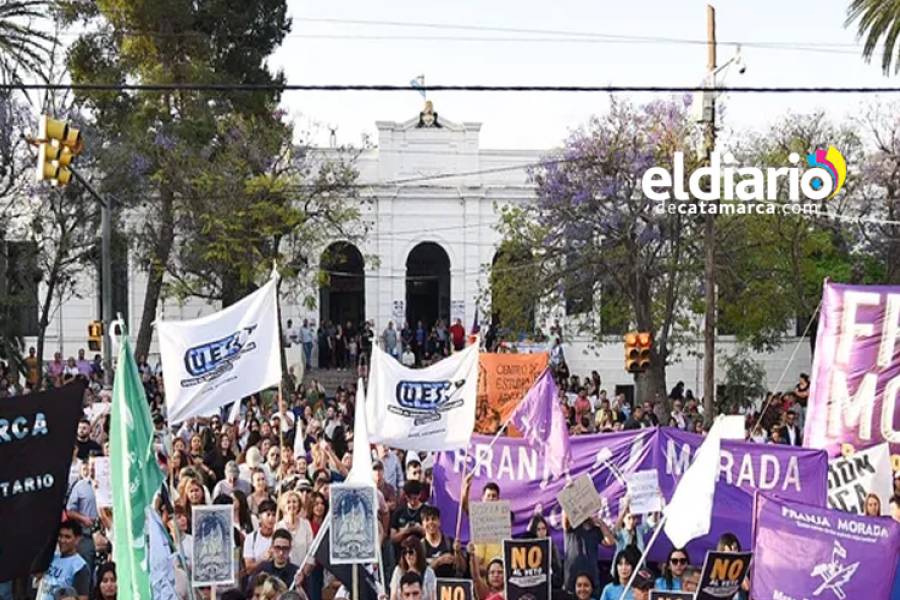 Dirigentes y referentes políticos se expresaron en la Marcha Federal de lucha universitaria