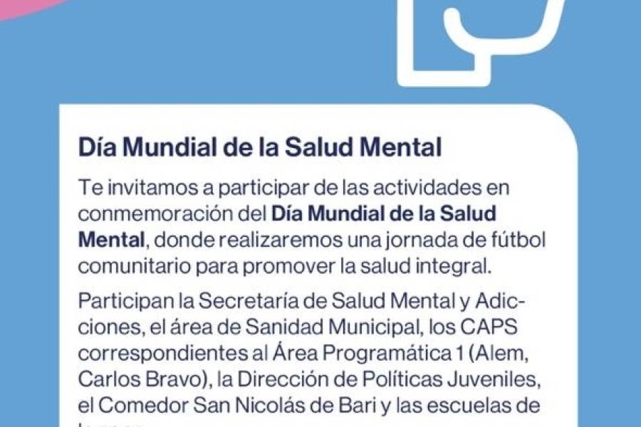 Encuentro Comunitario por el Día de la Salud Mental