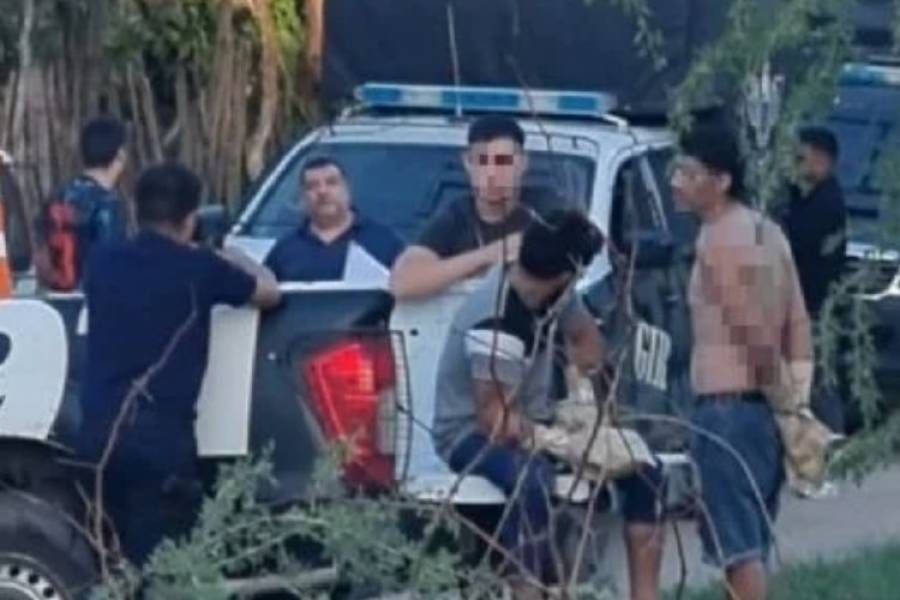 Enfrentamiento entre vecinos terminó con un herido y cuatro detenidos