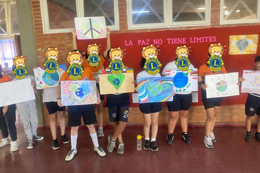 El club de Leones “Valles de Ancasti” premió la creatividad y compromiso en el Concurso del Cartel de la Paz