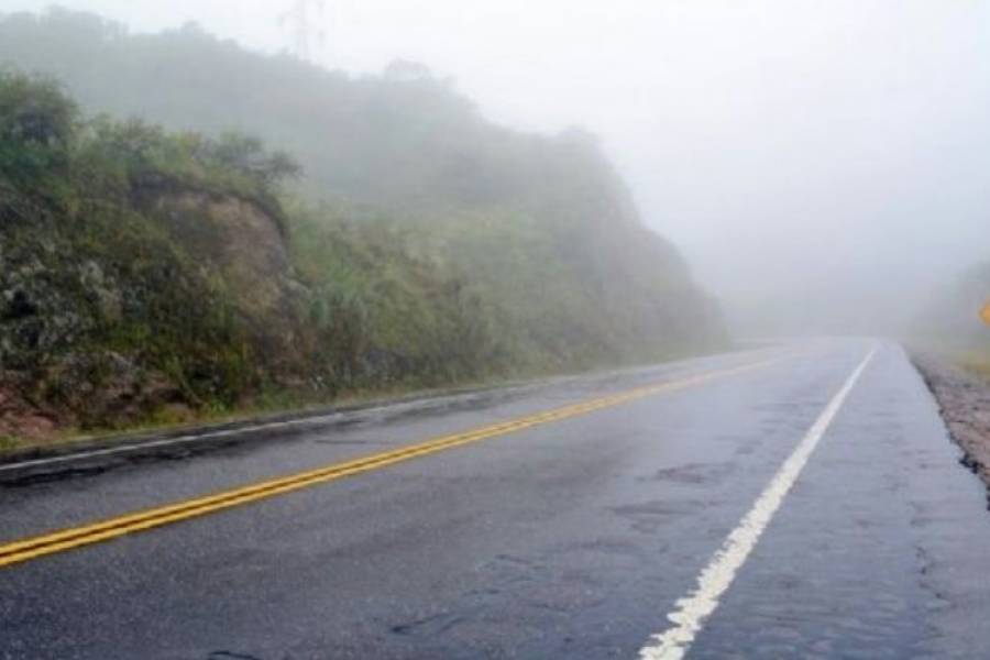 Lluvias y neblina afectan la visibilidad en la Ruta Nacional N° 38 y N° 60