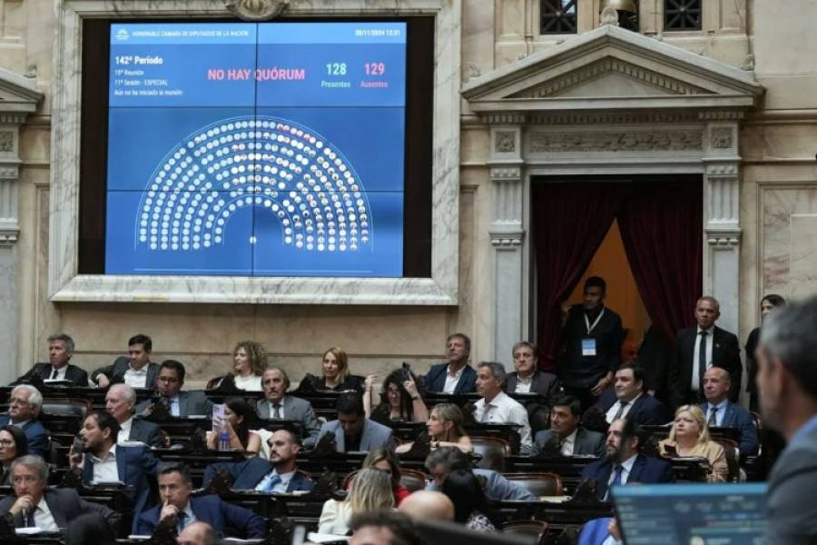 Por falta de quórum, fracasó la sesión especial en Diputados para debatir el proyecto de 